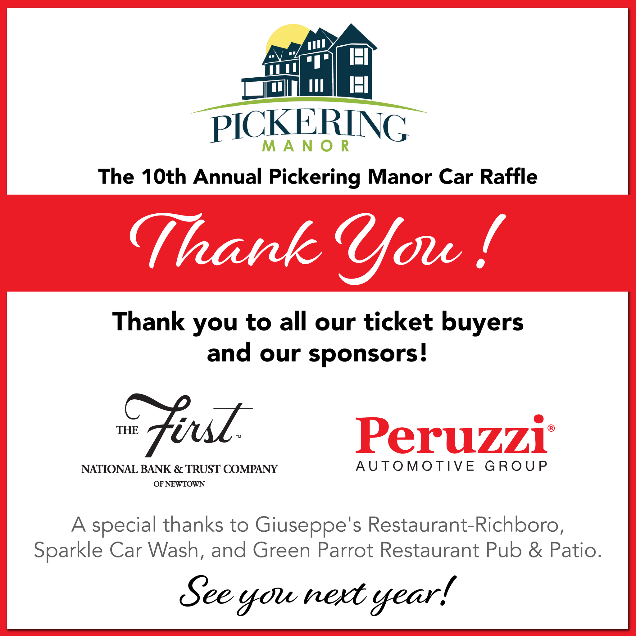 Corporate Partners & Business Gifts to Pickering Manor Bucks County